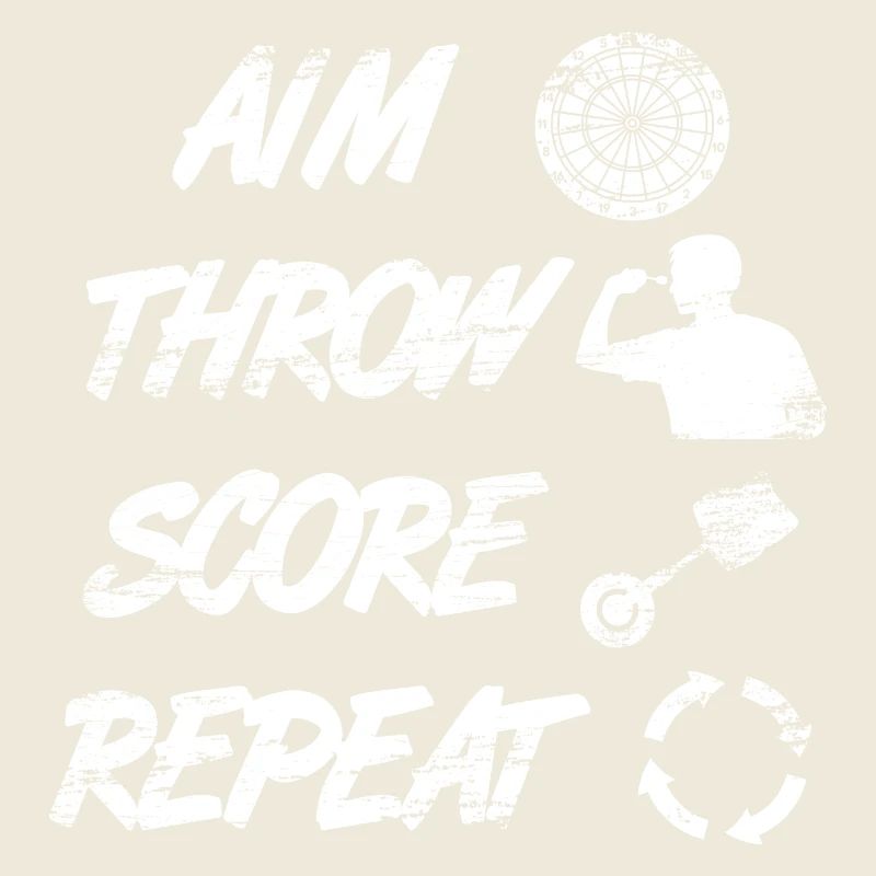 viser, lancer, pointer, répéter