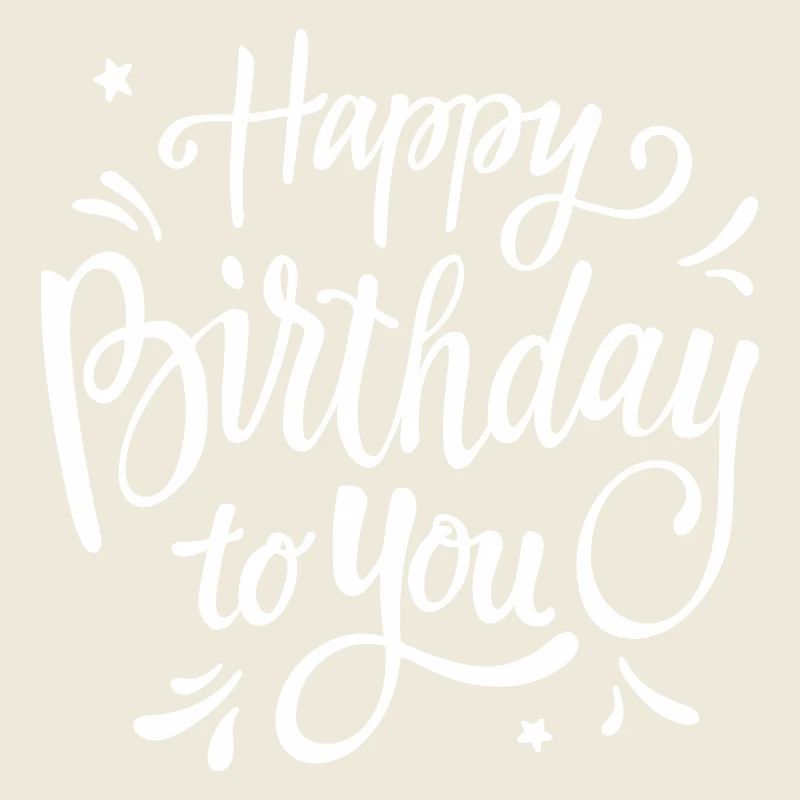 Célébration manuscrite du script d’anniversaire