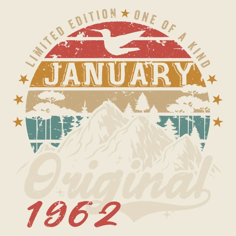 Januar 1962 Geburtstagsgeschenk - Januar 1962