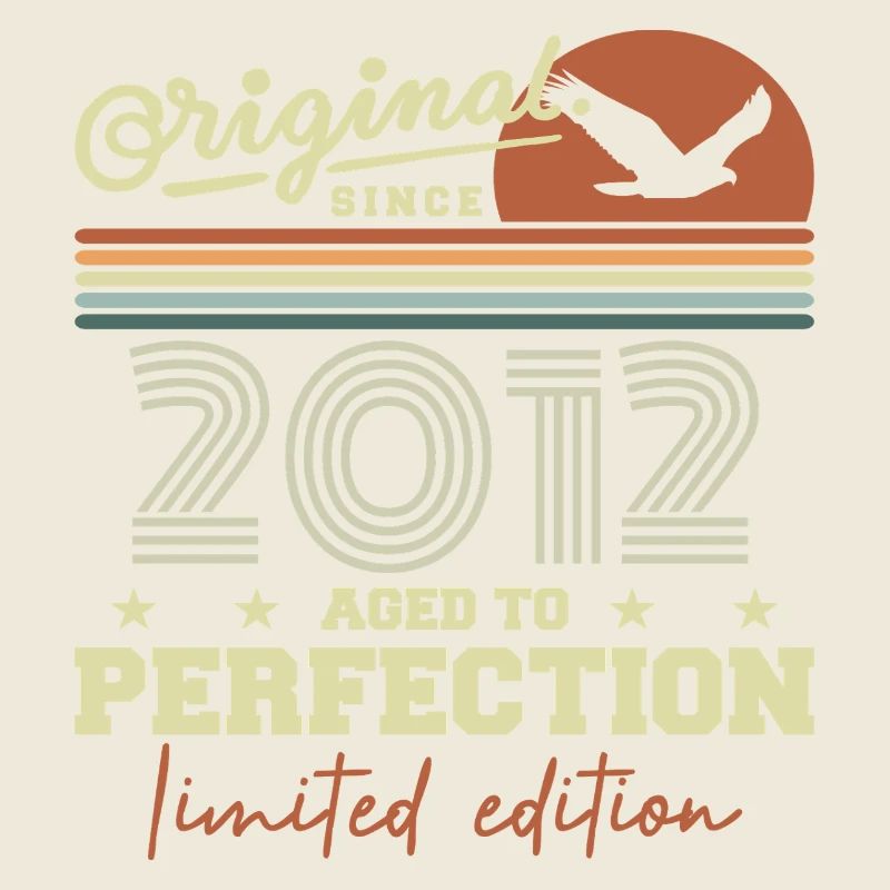 Original 2012 cadeau anniversaire 2012 rétro 2012