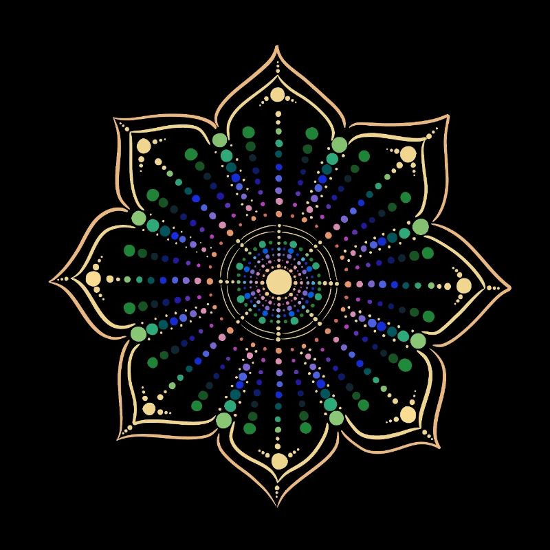 Punkte Mandala Illusion