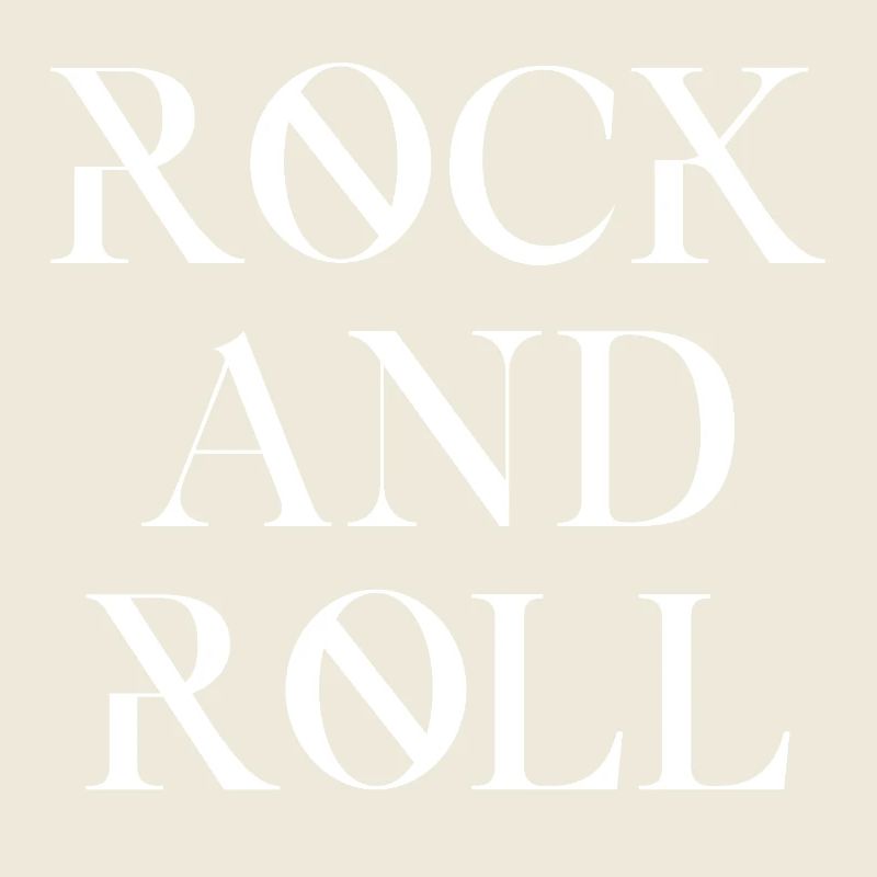 Conception de typographie rock and roll