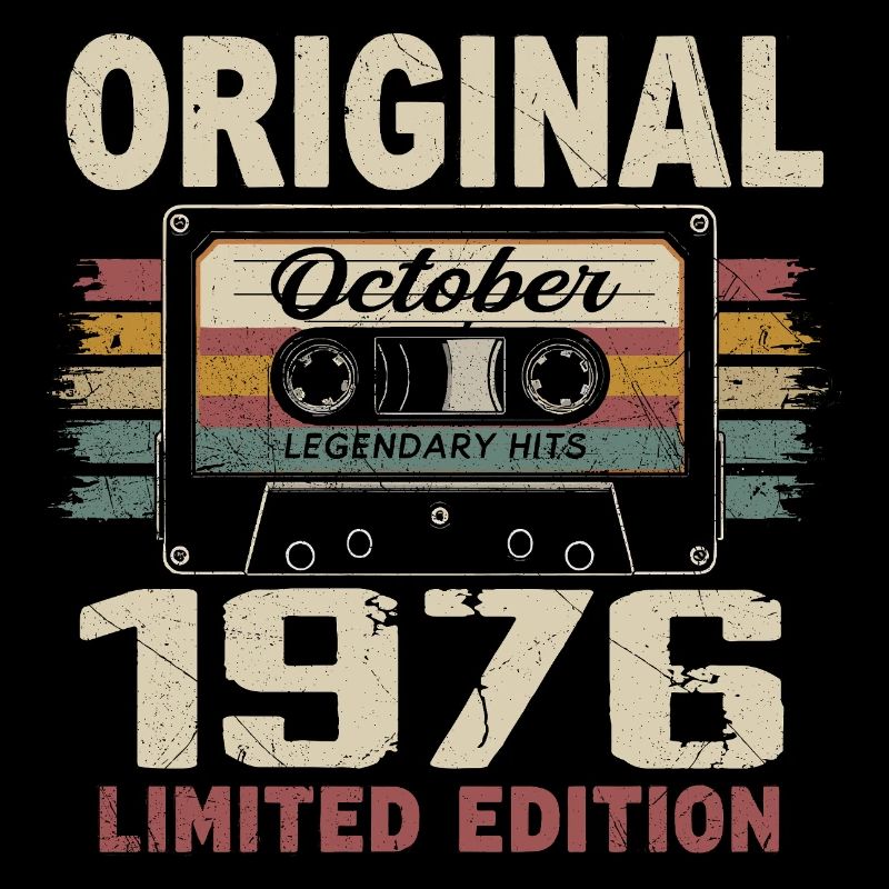 Born in October 1976 | Vintage Gift October 1976