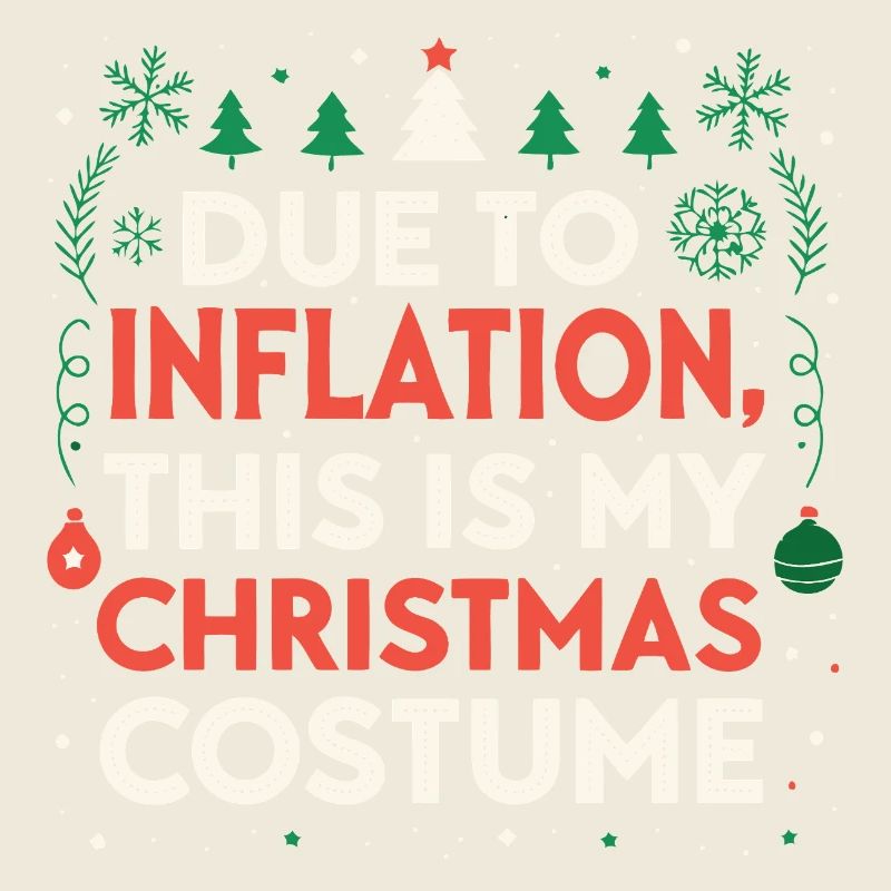 Weihnachtskostüm angesichts der Inflation