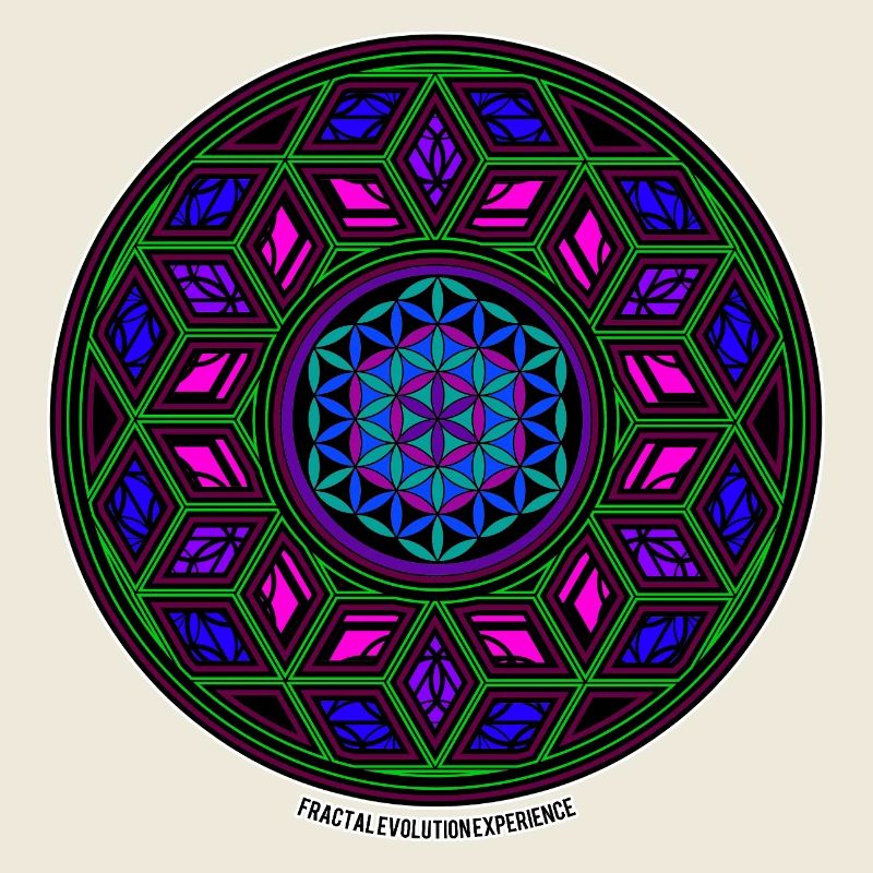 Fractal Evolution Experience Kaleidoscope Mandala