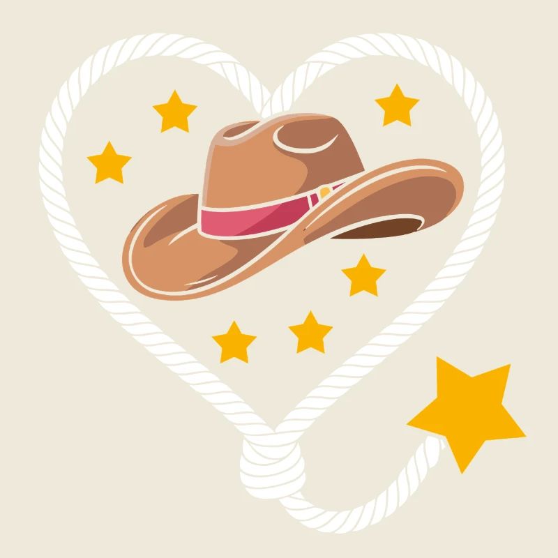 Herz Hut Sterne Western
