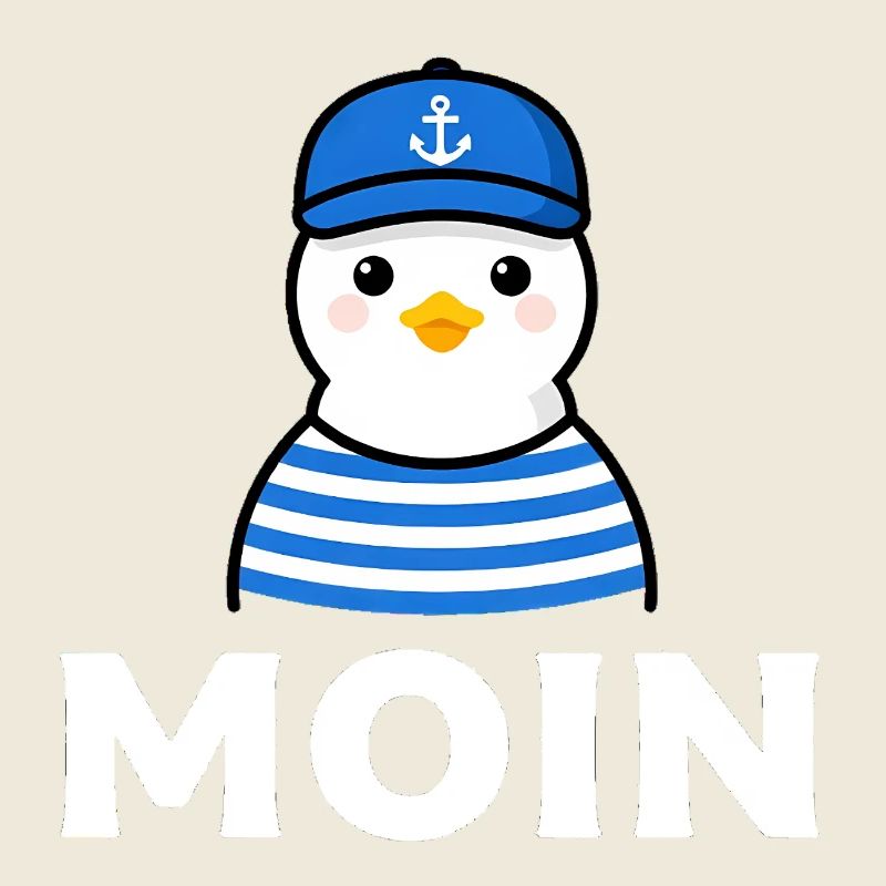 Moin Möwe im Sailor-Stil