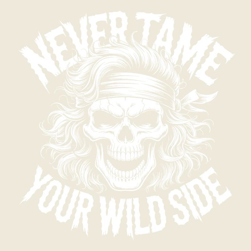 Wilde Seite Schädel-Design