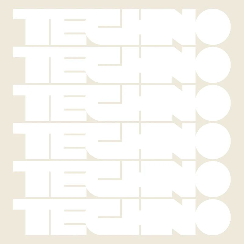 Techno Music Bold Abstract Geometry logo