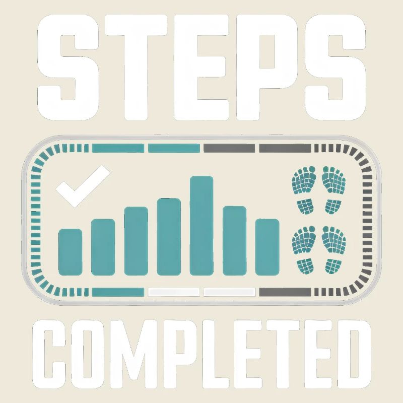 Steps Completed 10000 Schritte