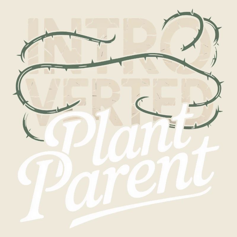 Parent de plante introverti