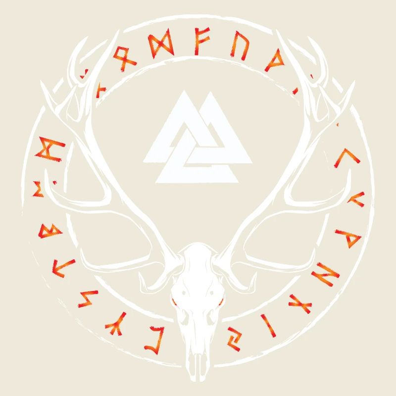Nordic Knot - Runic Circle Antlers