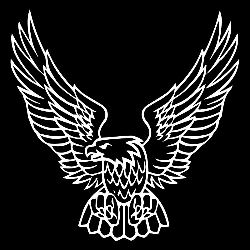 Adler aus einfachen Linien