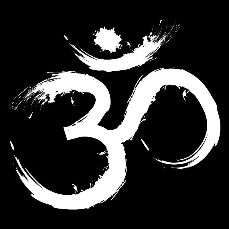 Symbole de conception Om Hindou Jainas Bouddhiste Hindou