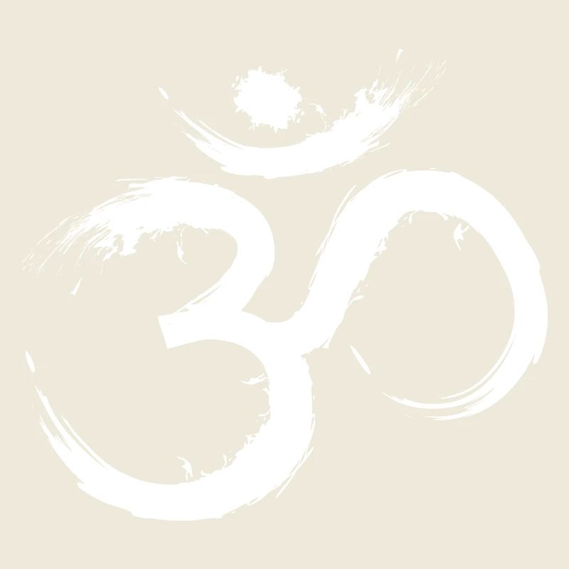 Symbole de conception Om Hindou Jainas Bouddhiste Hindou