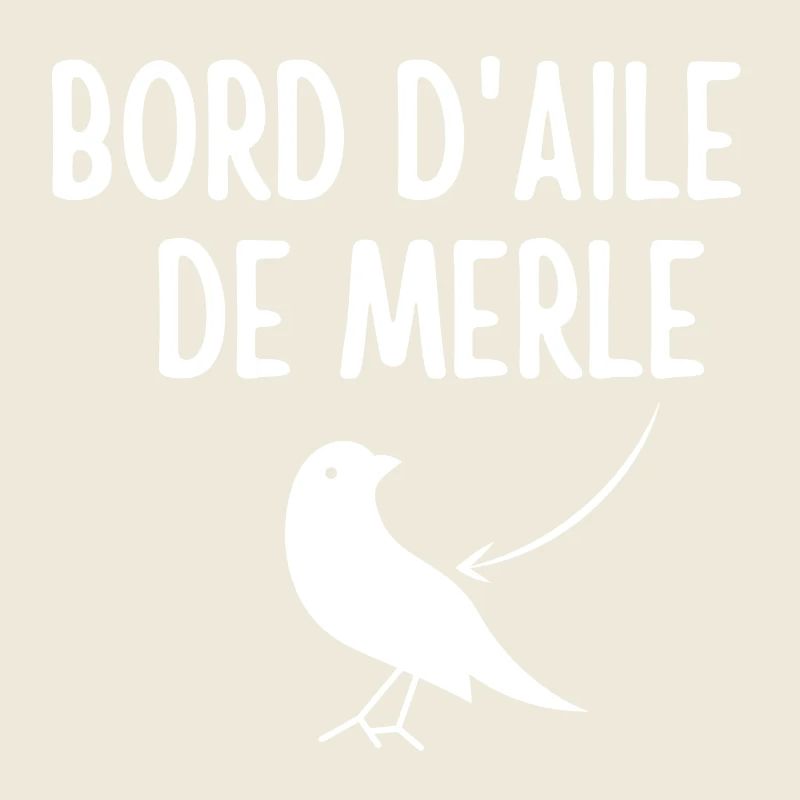 Merle, expression, bord d'aile de merle