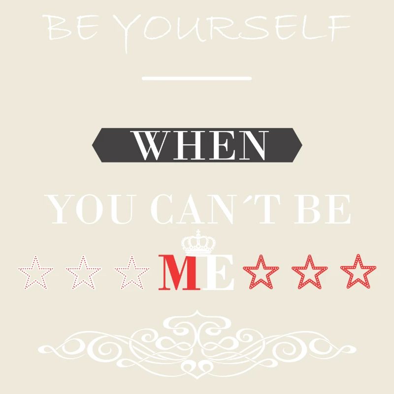 Sprüche sei du Design