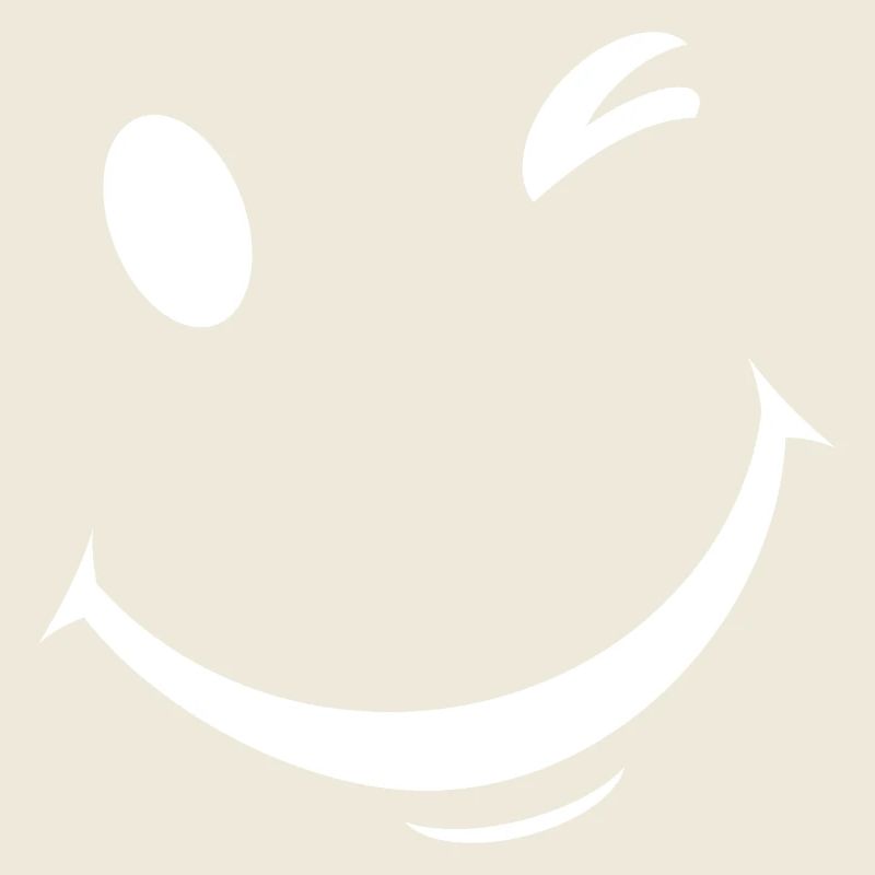 Expression de clin d’œil blanc