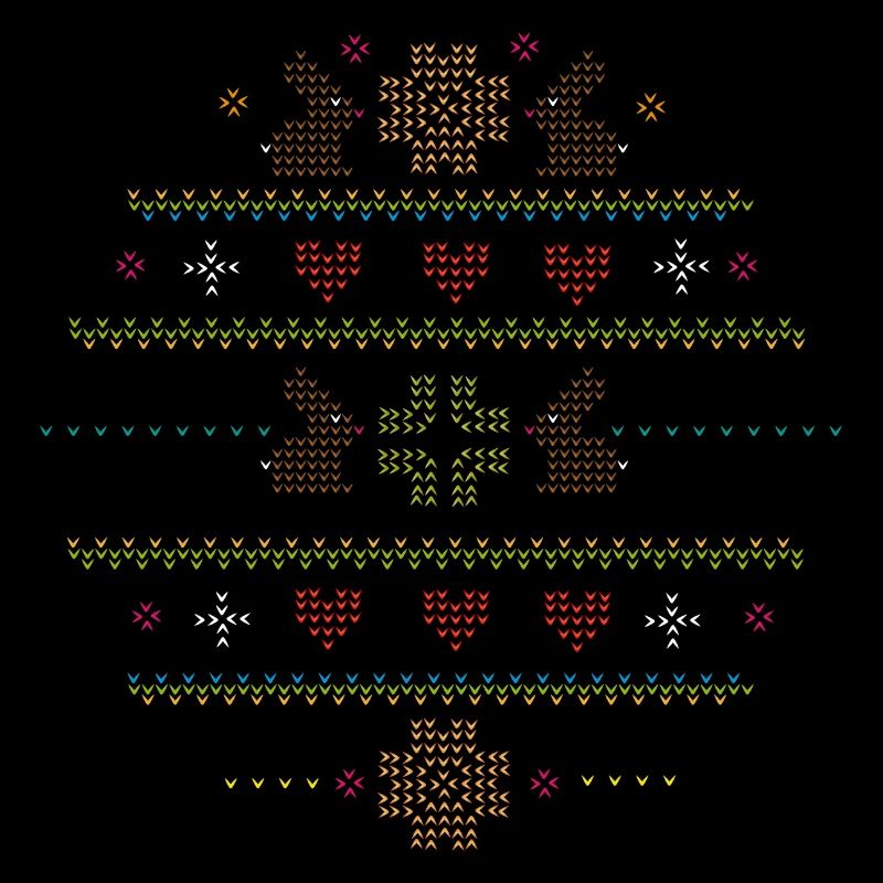 Easter motifs in knitting pattern style for Easter