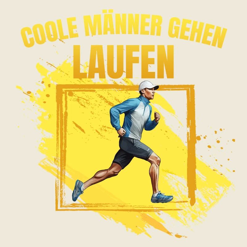 Coole Männer gehen Laufen