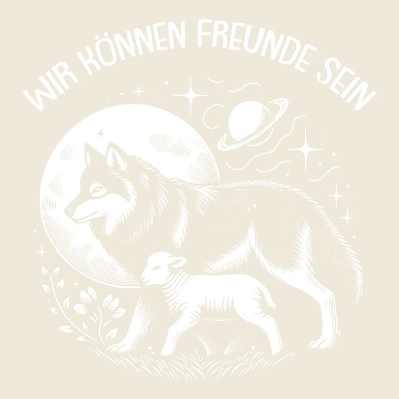 Wolf und Lamm wir können alle Freunde sein