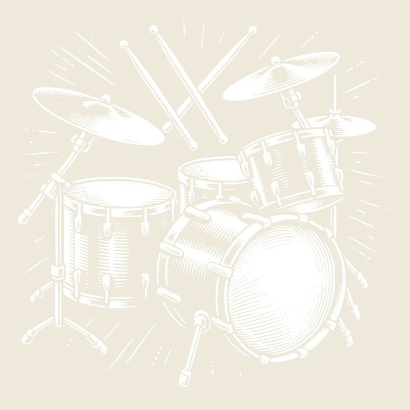 Drums Drummer Destroy Silence Rockband.