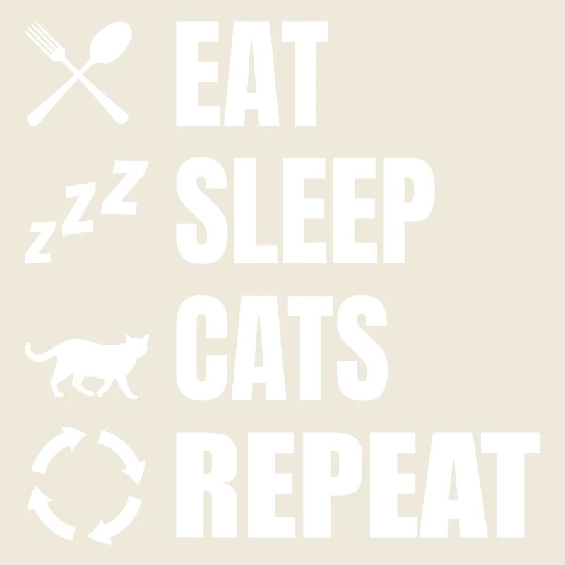 Manger dormir chats répéter