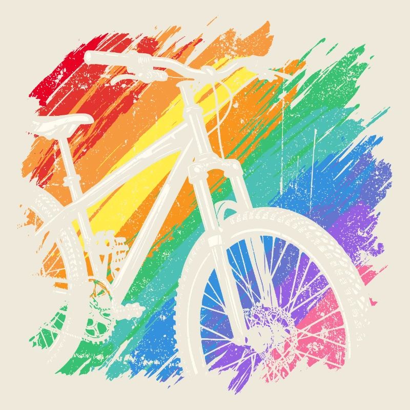 Impression d’art de vélo vibrant