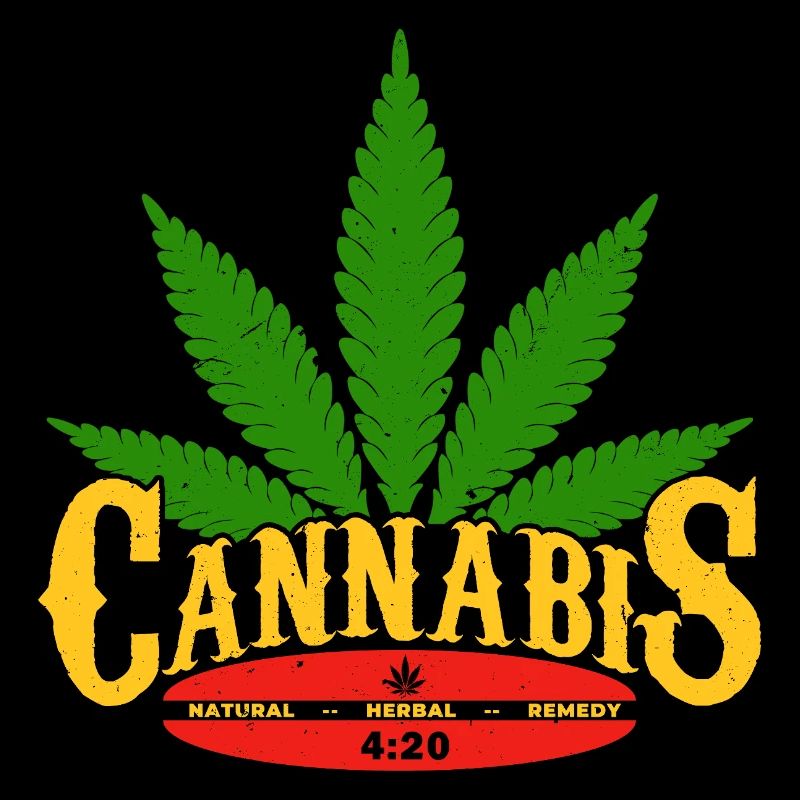 Cannabis Logo with Leaf and 420 Detail