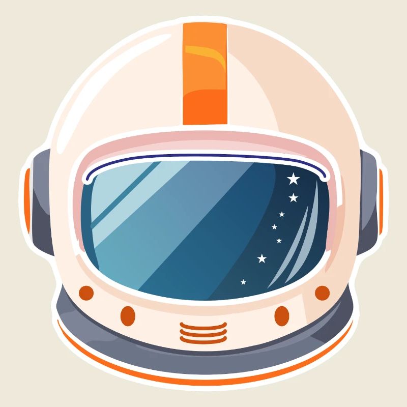 Casque spatial rétro