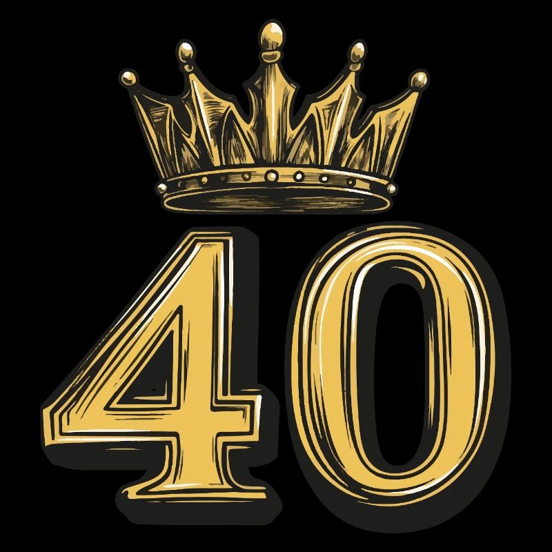 40 Zahl Krone