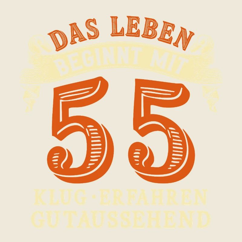 La vie commence à 55 ans pour votre 55e anniversaire