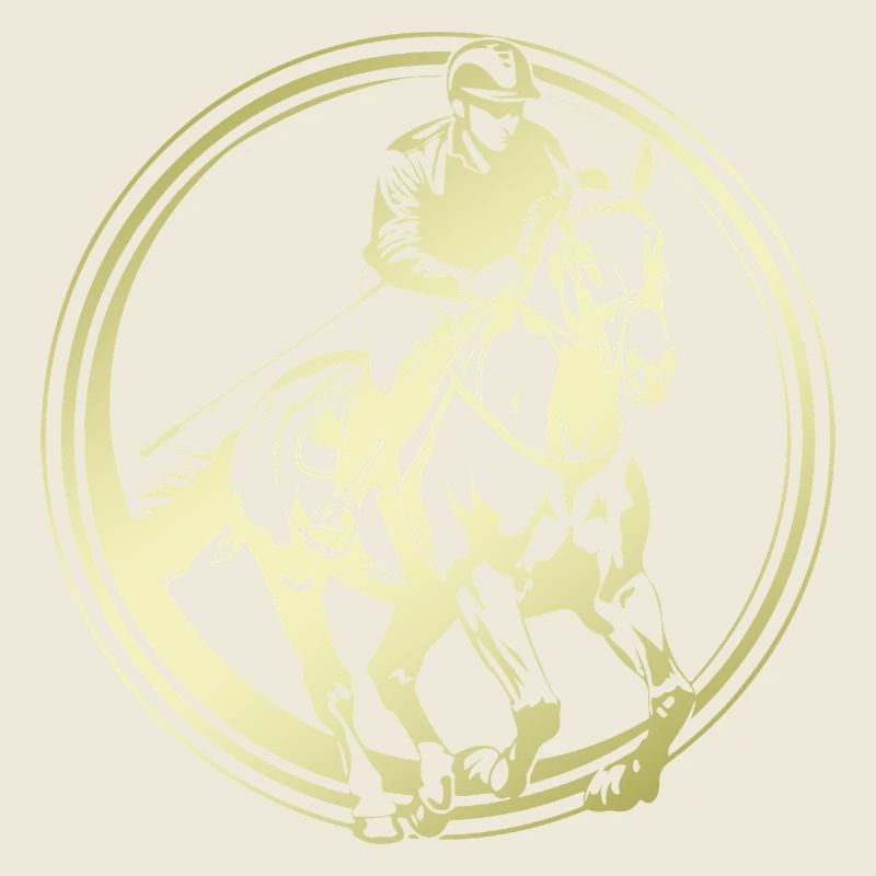 Silhouette de cheval d’équitation
