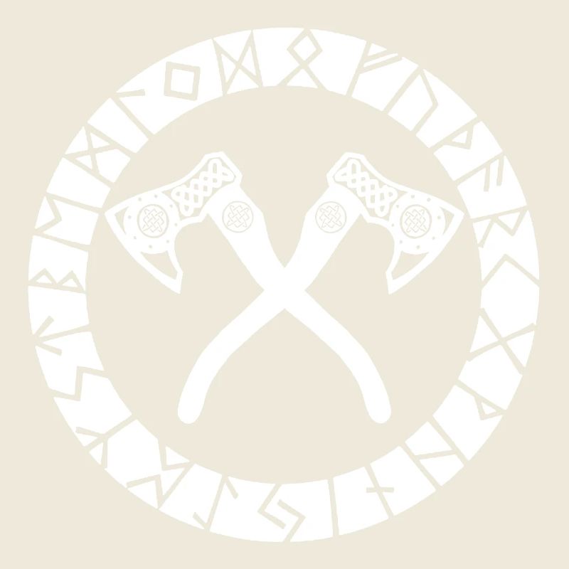 Nordic Cross Axes (White)