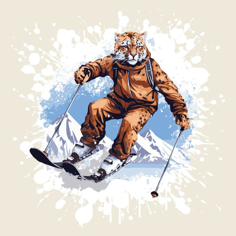 Cheetah Ski Skiing