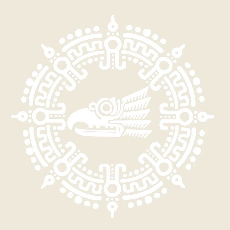 White Aztec symbol