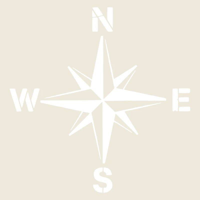 Kompass Windrose Stencil Schablone