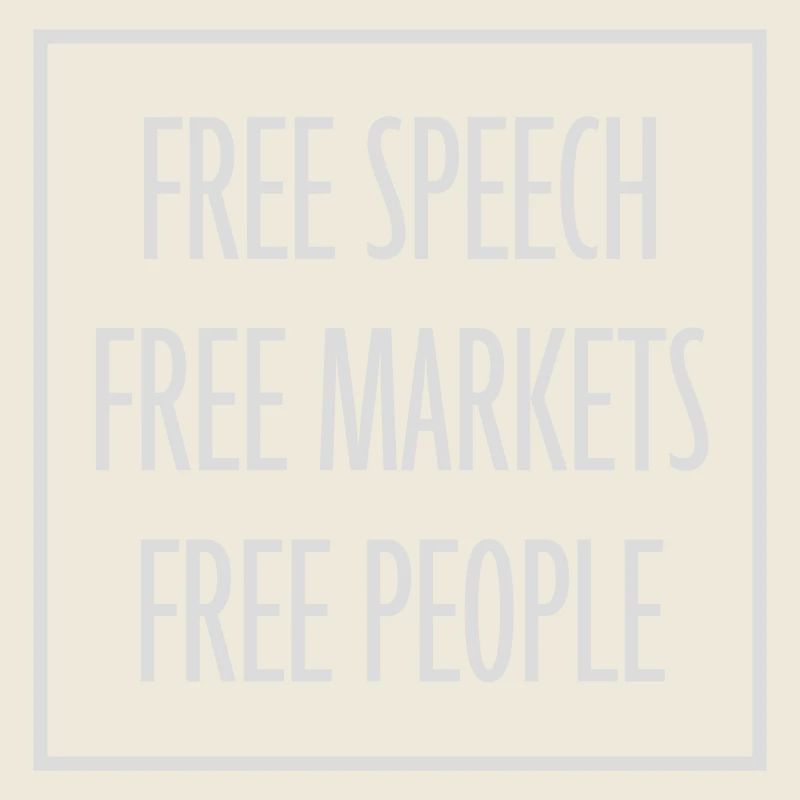 Marché de la liberté d’expression Peuple Libertarian Freedom Logo