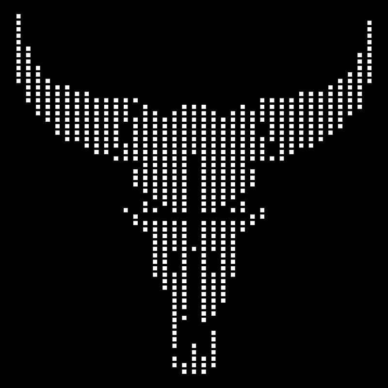 Dotted Longhorn Skull