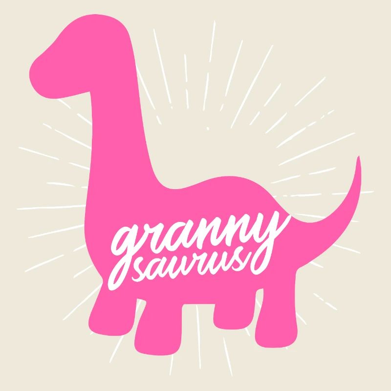 Grannysaurus Lustige rosa Dinosaurier-Großmutter