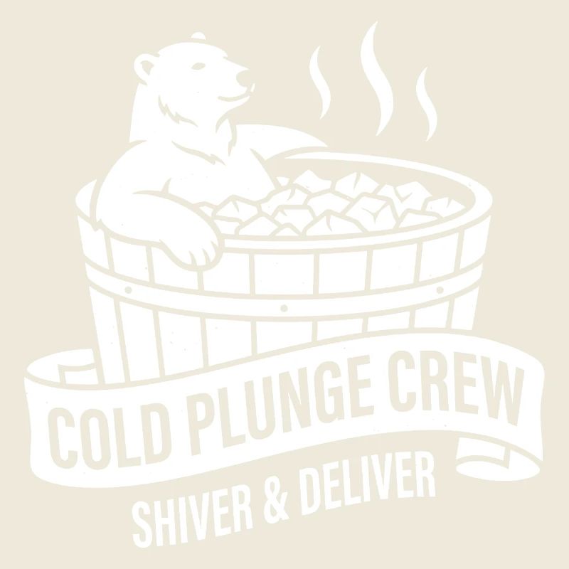 Polar bear in the cold bath: Cold Plunge Crew