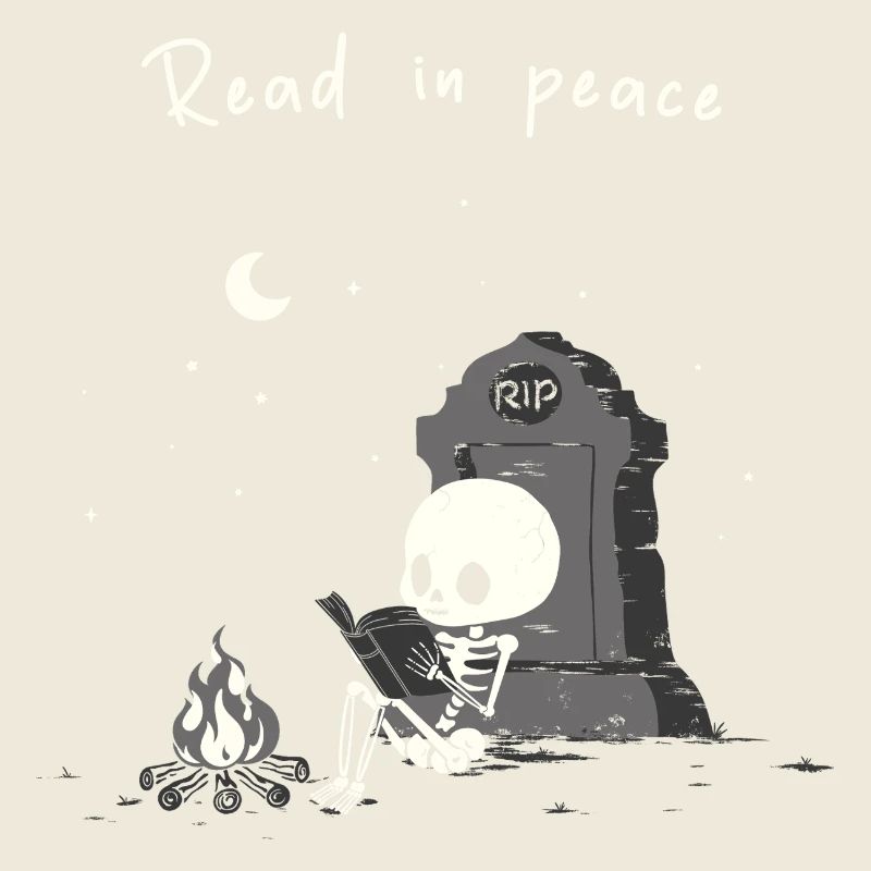 Read in Peace – Skeleton by the Fire
