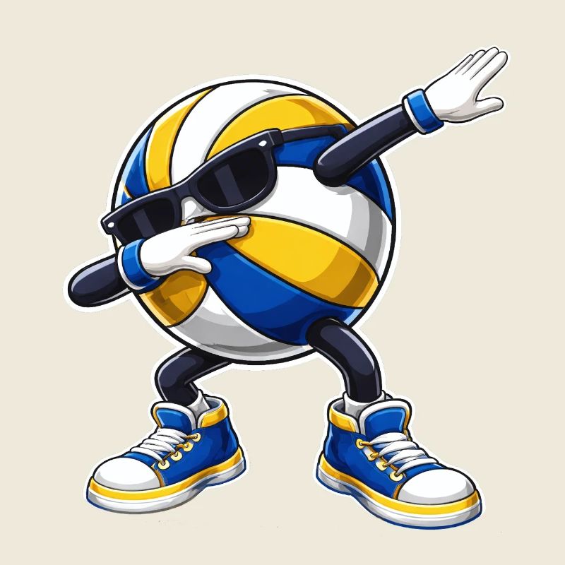 Volleyball Dab Volleyballer Dabbing