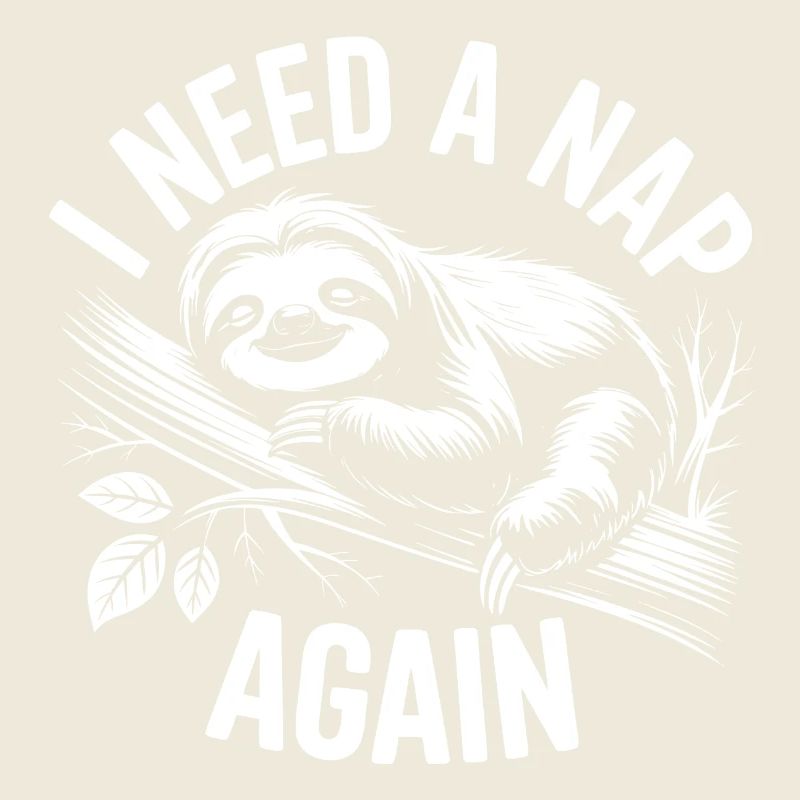 Faultier Schlafmodus am Ast