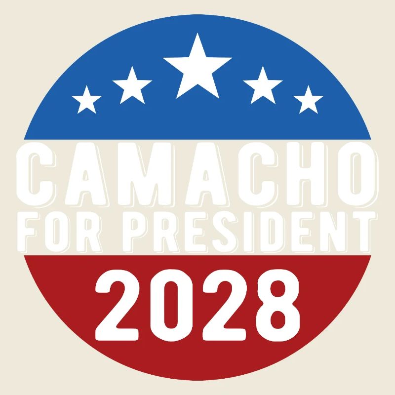 Camacho 2028 Emblem Parody Funny Not Sure