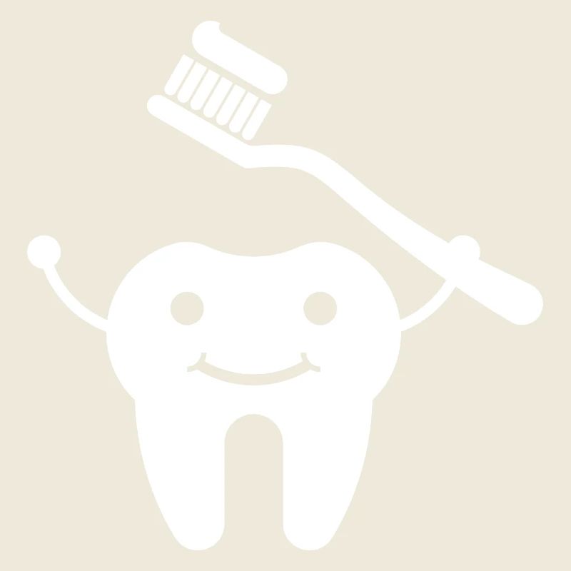 Dent avec brosse à dents