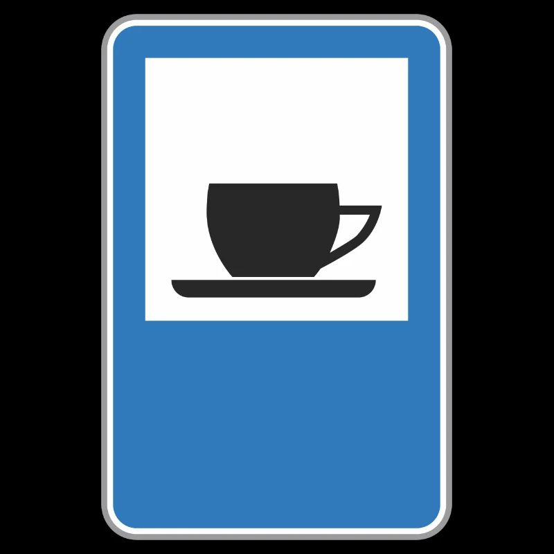 Road sign cafe