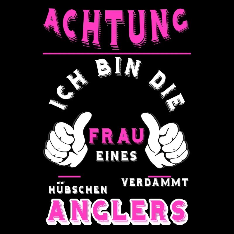 Frau eines Anglers Geschenk T Shirt
