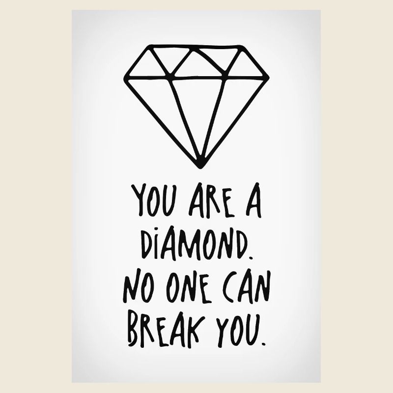 Vous êtes une affiche de diamant