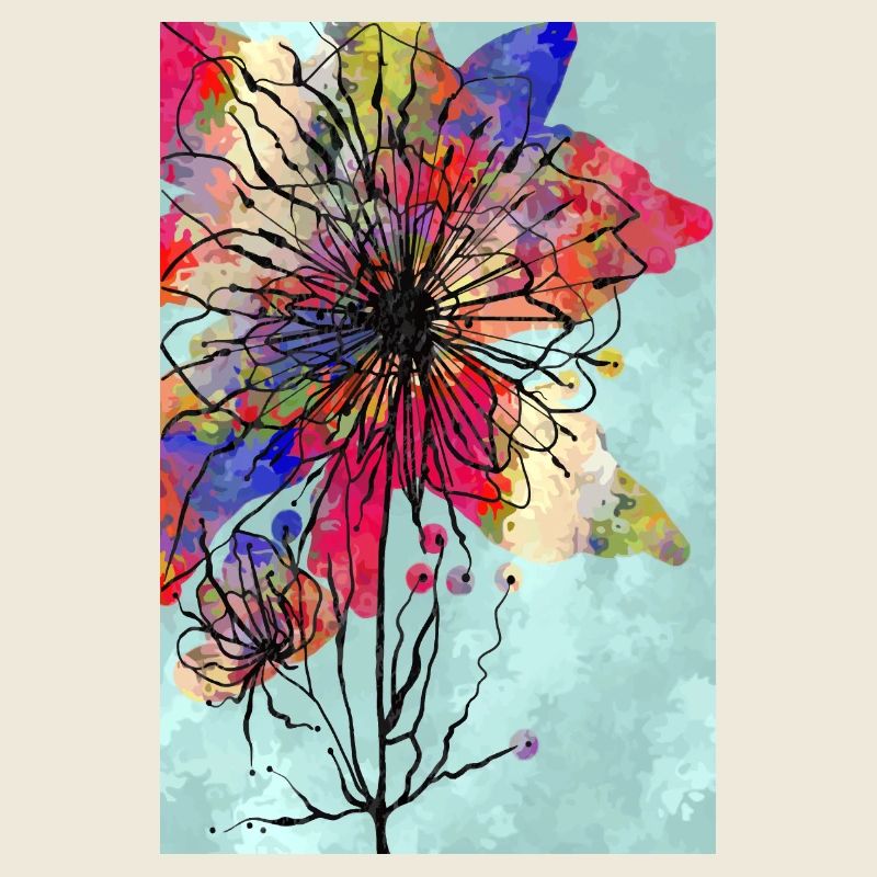 Bunte Blume
